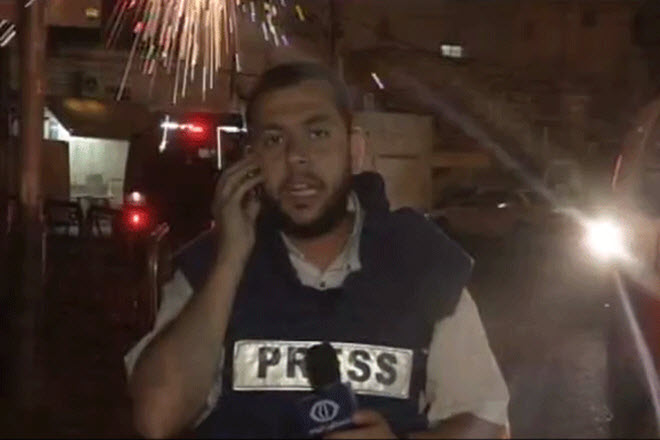 مراسل قناة فلسطين اليوم