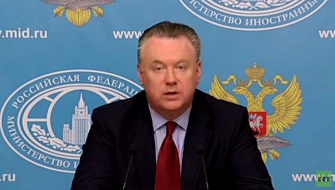 المتحدث باسم وزارة الخارجية الروسية الكسندر لوكاشيفيتش
