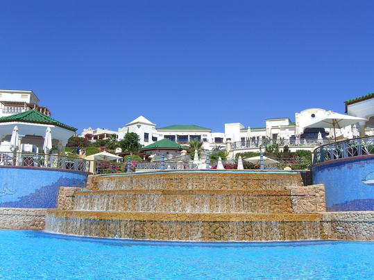 Swimming pool at the hotel in Egypt